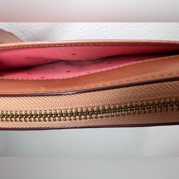 Kate Spade Tan Zippy Wallet With Colorful Buttons - Picture 3 of 7